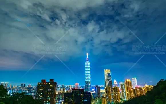 台北101夜景：宝岛的璀璨明珠_(5935x3957)