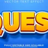 活力冒险启程！橙蓝撞色“QUEST”立体文字样式来袭