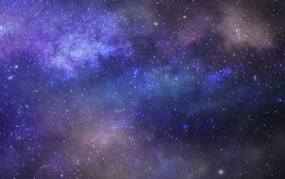 4K超清梦幻紫色宇宙星辰粒子视频