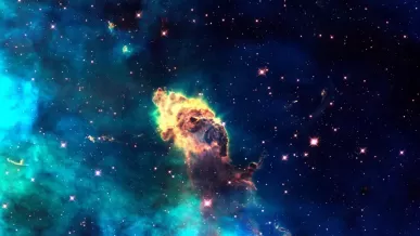 宇宙深处的神秘火焰星云_3840x2400