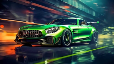 5k绿野狂飙：梅赛德斯AMG GT-R5824x3264