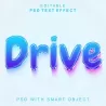 动感来袭！“Drive”3D果冻文字效果，为前行注入活力能量