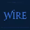 科技冷峻之美！蓝色金属质感“WIRE”文字样式炫酷登场