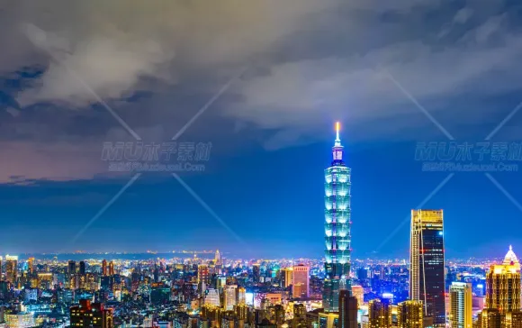 台北夜幕盛景：101大楼的璀璨之光_(5698x3799)