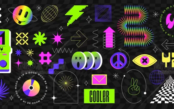 霓虹米字GOOD PLAY·扁平炸裂街头信号