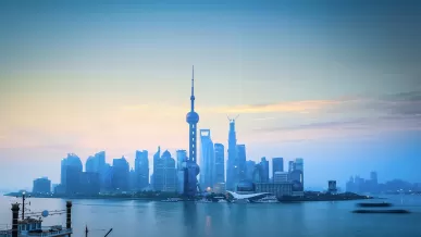 晨光中的上海天际线8192x5120