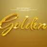 奢华绽放！“Golden”金色闪光3D文字，尽显璀璨尊贵格调