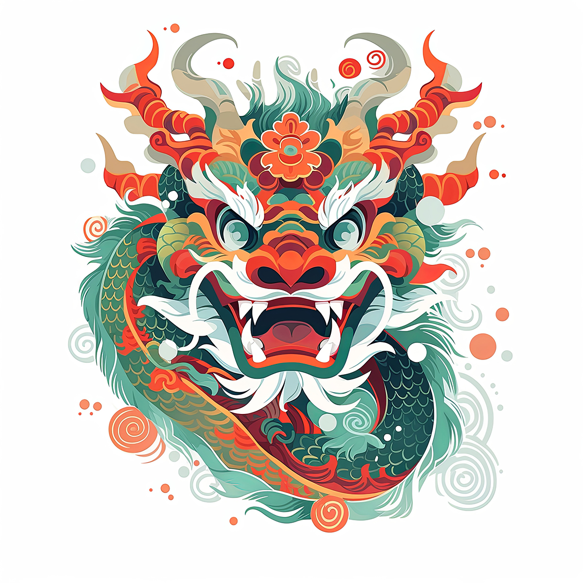 Premium AI Image _中国龙抽象插画中国龙年.jpg
