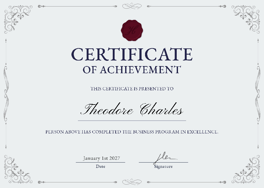 Classy ornamental certificate template psd in beige and black.jpg