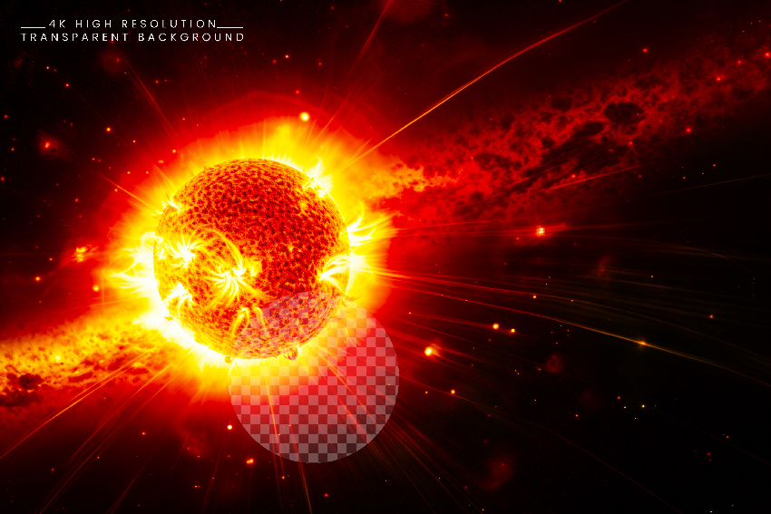 Solar Flare Suns intense energy burst affecting space-Ai586.jpg