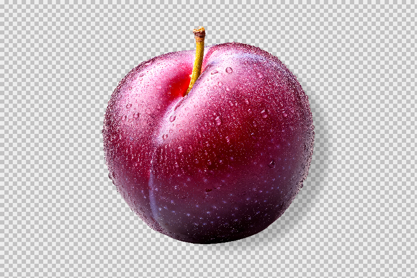 Picture of a fresh plum isolated on transparent background.jpg