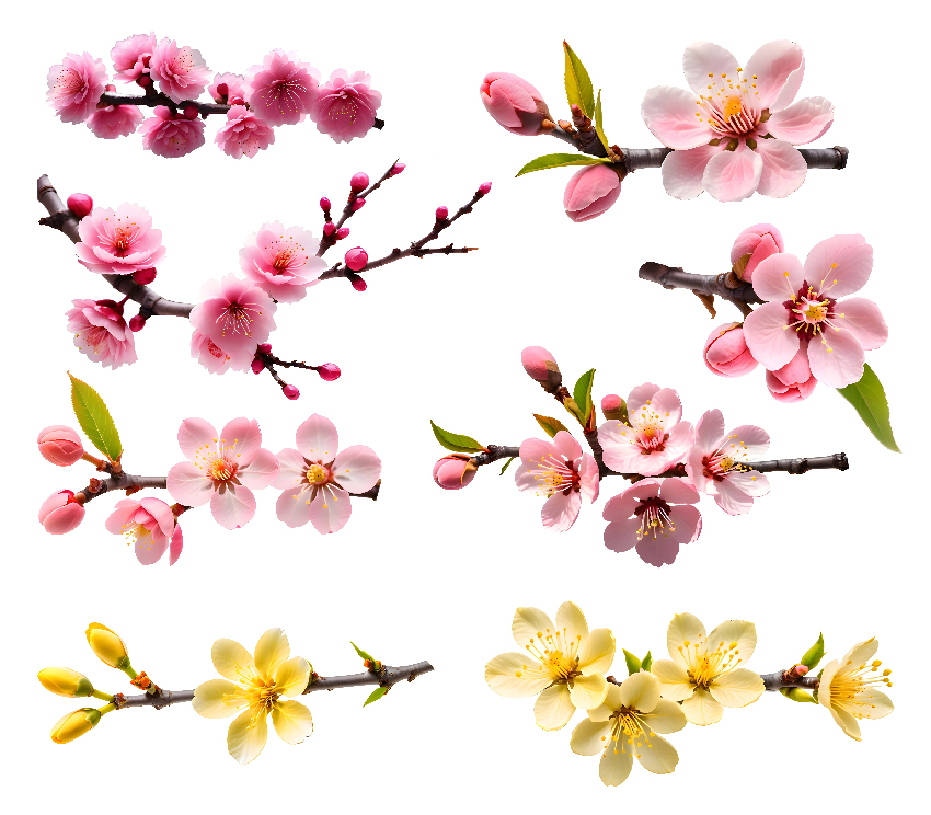 set of peach and apricot blossom.jpg