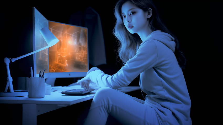 mcmullangeoffrey0811_a_beautiful_girl_sitting_on_a_computer_in__62b95eda-ba7e-46.png