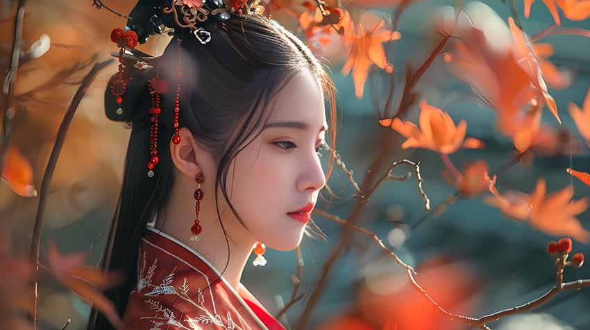 shugar828_Chinese_beauty_Tang_suit_beauty_wallpaper_leaves_magi_c41132ed-b998-4b.png