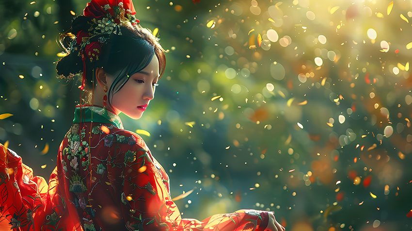 shugar828_Chinese_beauty_Tang_suit_beauty_wallpaper_leaves_magi_b29b03e6-0773-48.png