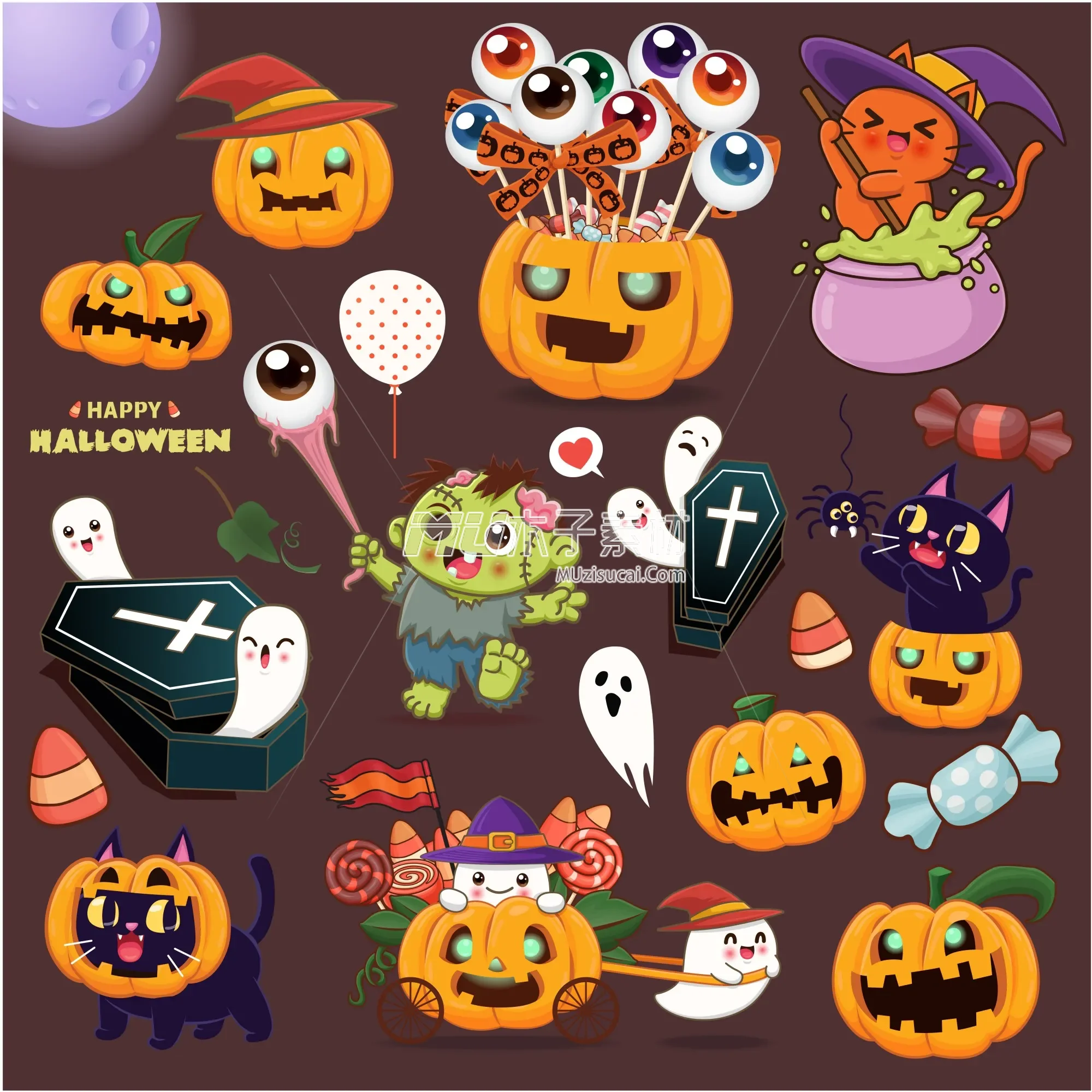 914892 Halloween poster set.webp