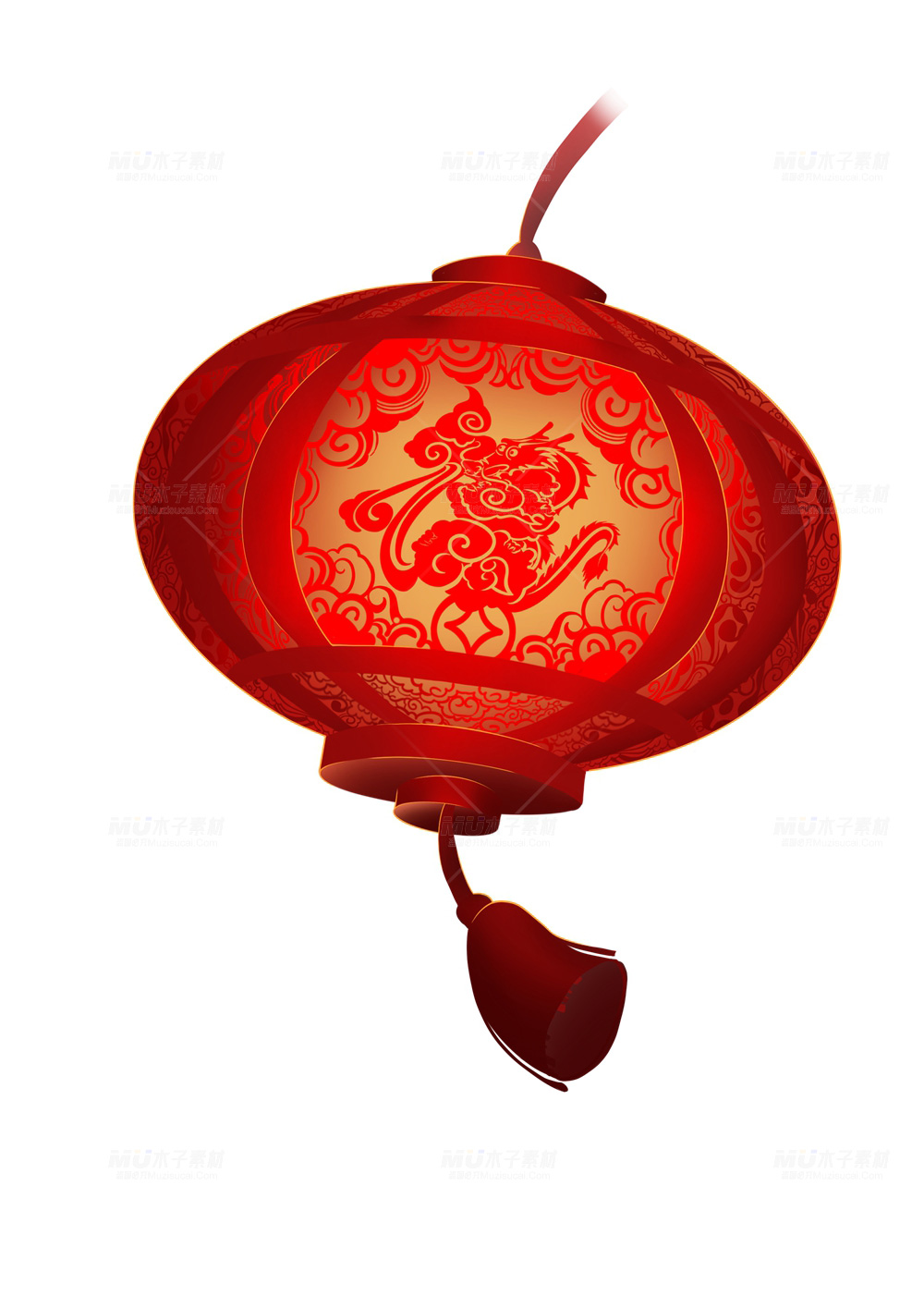 精美免扣红色龙纹灯笼素材炫彩来袭.jpg