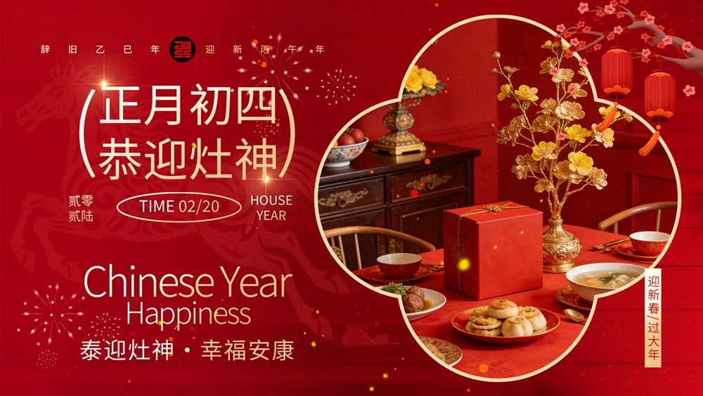 灶神临门：正月初四年俗盛景海报.webp