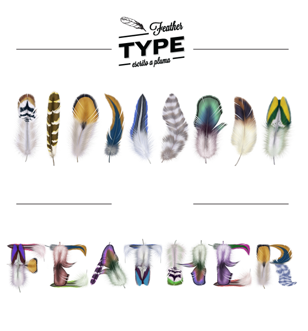 羽毛字体