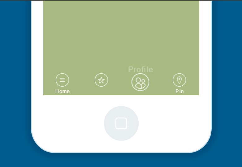 Tabbar menu animated
