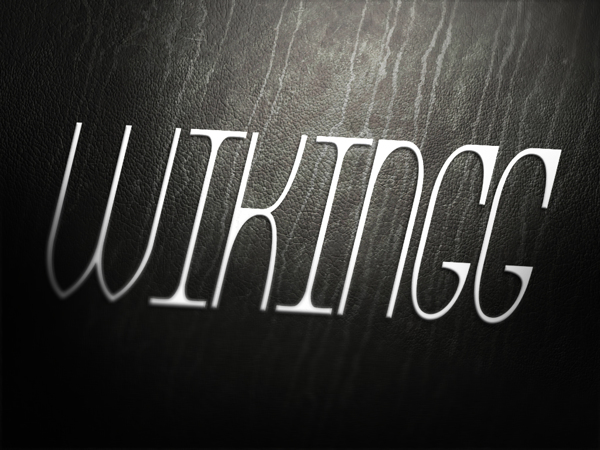 WIKINGG free font by Slava Krivonosov in 25 New Free Fonts and Typefaces for September 2013