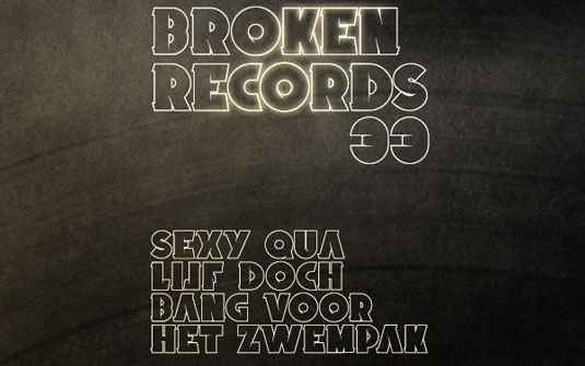 Graffiti font Broken Records