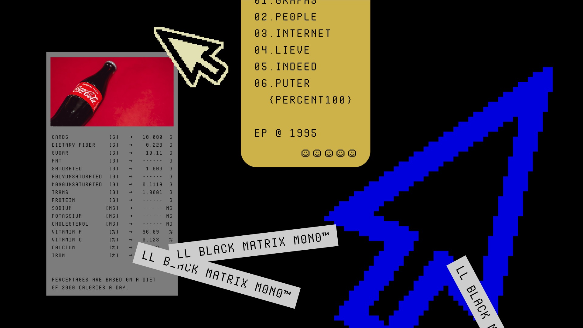 免费可商用！西文等宽字体 LL BLACK MATRIX 2.0开放下载！