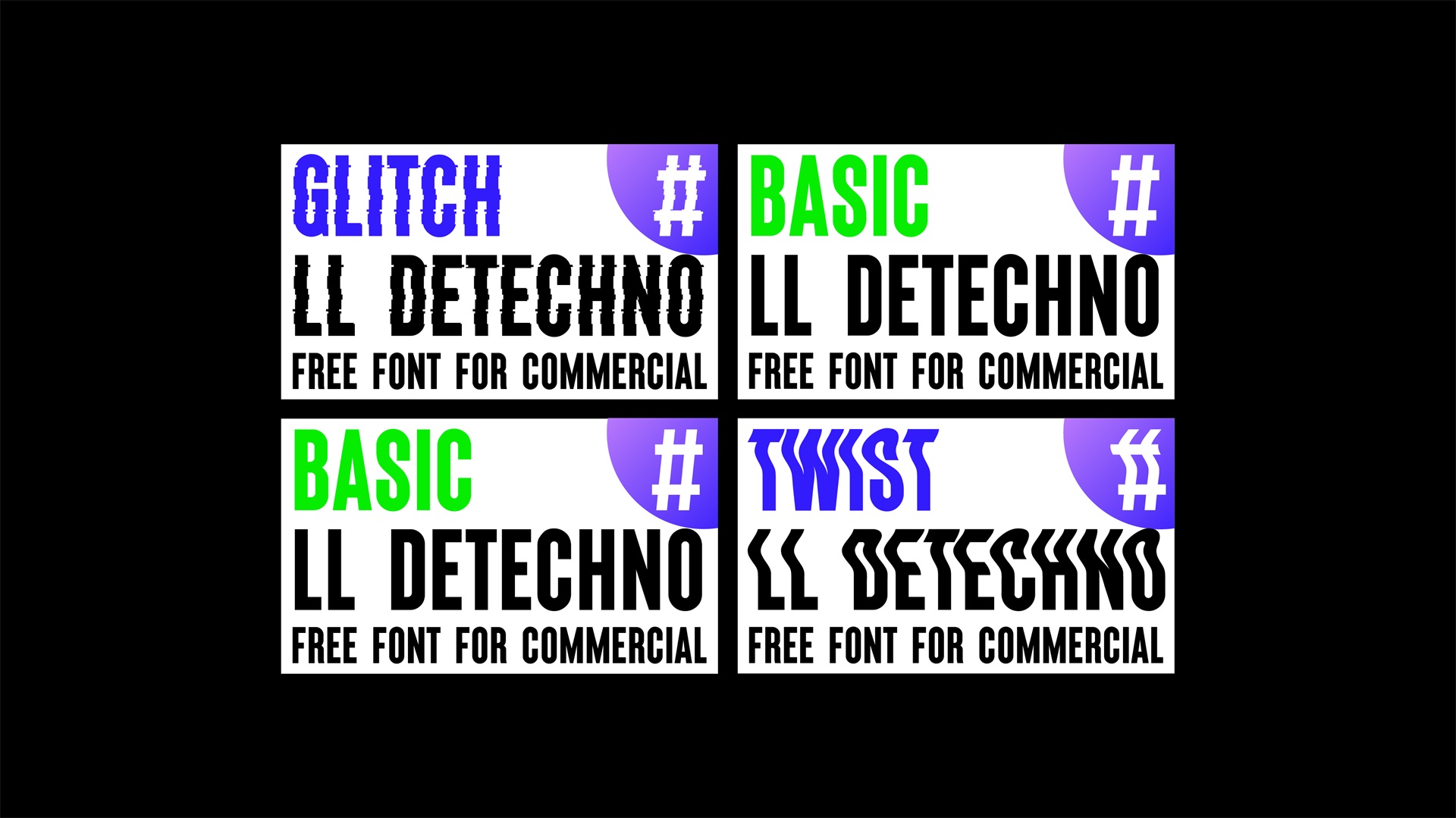 免费可商用！西文可变字体 LL DEtechno 打包下载
