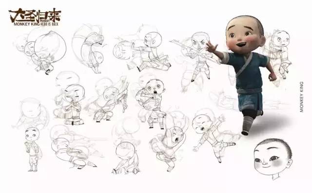 超全！国产动画片《大圣归来》八年创作原画手稿