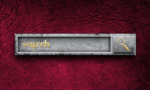 Grunge Search Bar PSD
