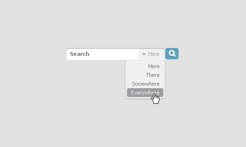 Extended search form (Free PSD)