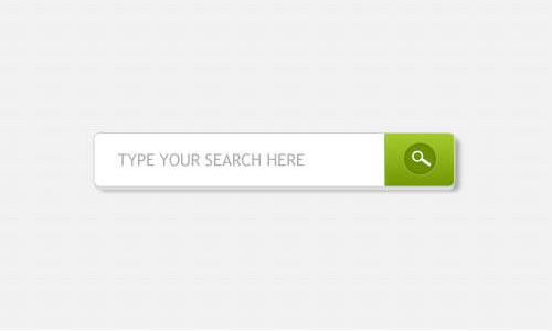 Search field with green button