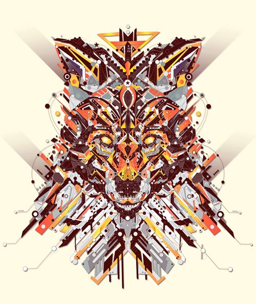 9-fox-art-shapes