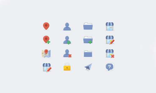 Flat Icons and Web Elements for UI Design-7