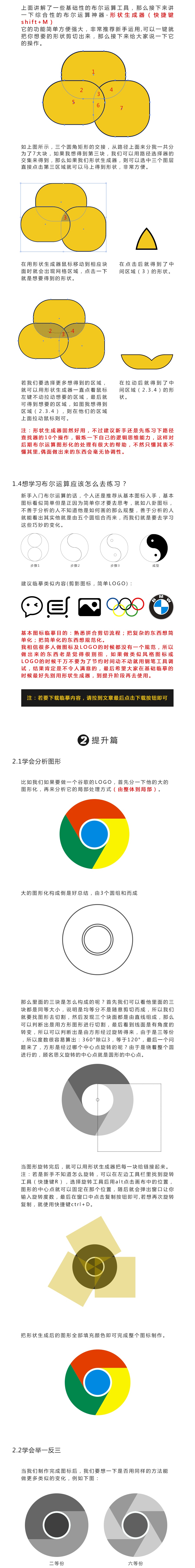我花了一周，总结了这篇布尔运算零基础指南（附低、中、高3种练习方法）