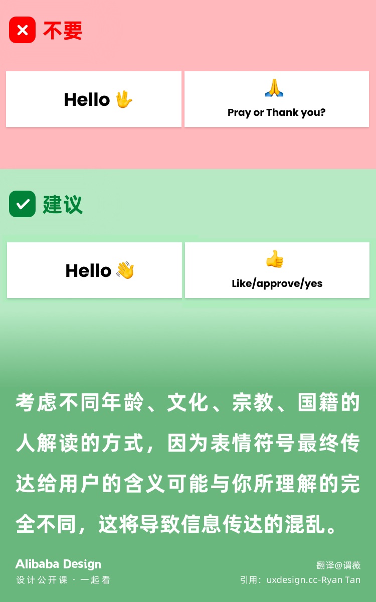 产品设计中正确使用emoji？来看阿里设计师的总结！