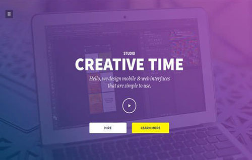 creative-time 网页模板