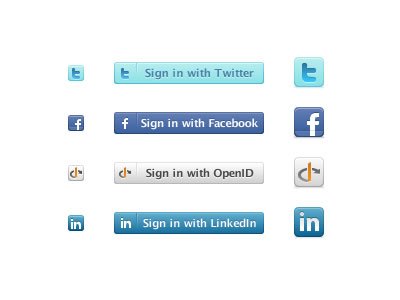 Sign in with Twitter, Facebook, OpenID & LinkedIn