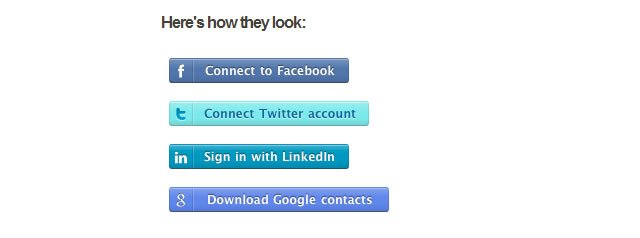 CSS Social Sign-in Buttons