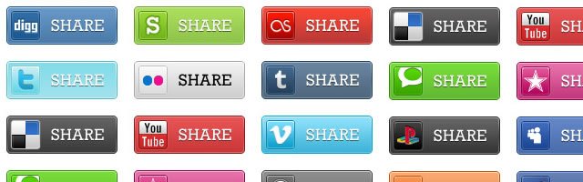 Social Media Bookmark Icons