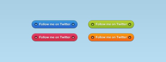 Vibrant Twitter Follow Buttons