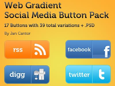Web Social Media Button