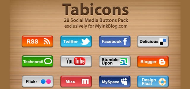 28 Social Media Buttons