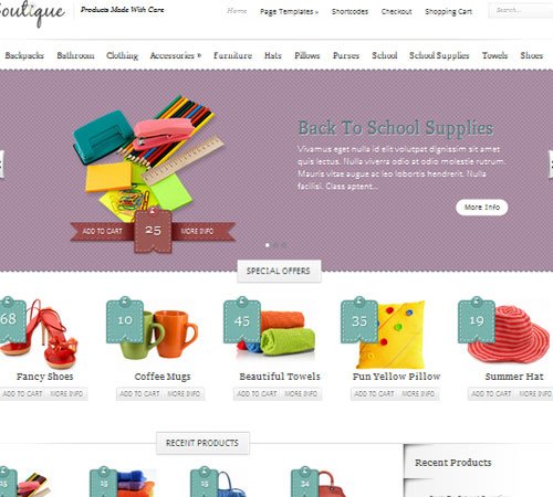 Boutique WordPress Theme
