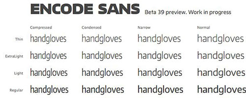英文字体: encode_sans下载