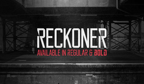 英文字体: reckoner下载