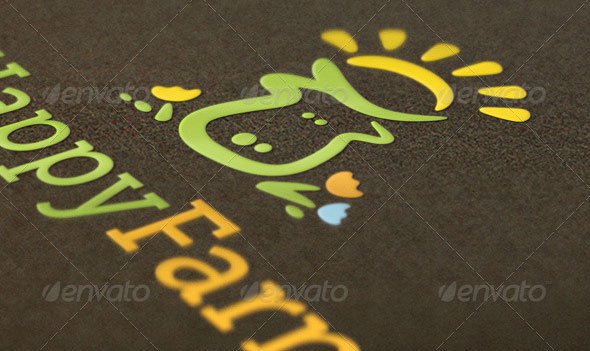  Happy Farm Natural Logo Template 