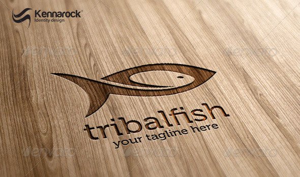  Tribal Fish Logo Template 