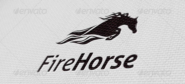  Fire Horse Logo Template 