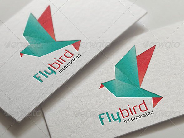  Origami Bird Logo 